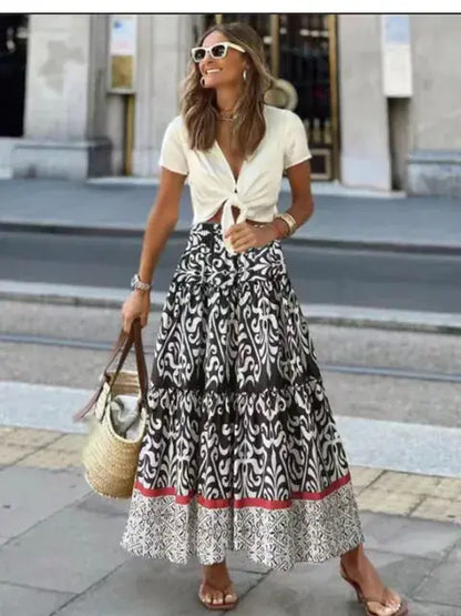 Floral Multi Prints Skirt