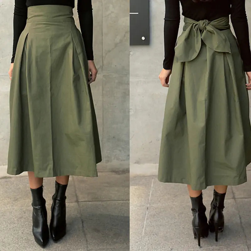 Elegant High Waist Make a Statement Skirt