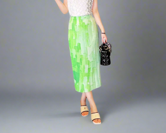 Architectural Printed Design Skirt