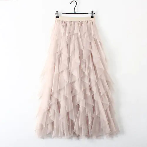 Tousled Layered Skirt