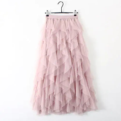 Tousled Layered Skirt