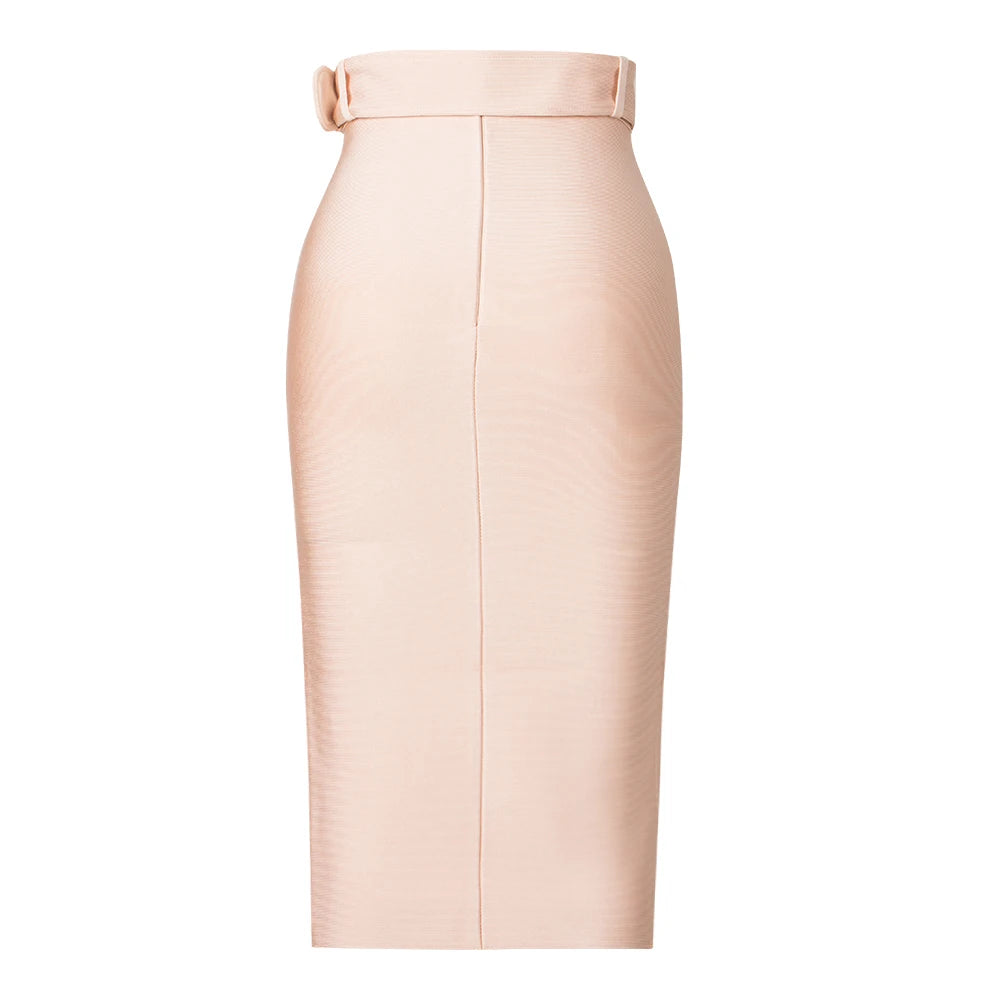 Double Belted Pencil Skirt