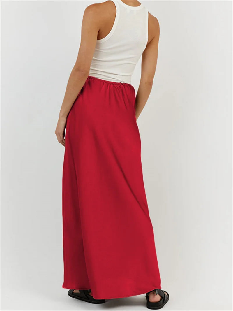 Sleek Sophisticated Silky Skirt