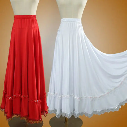 Dancing Skirt: Ballet Ballroom Cultural Performance Costume Skirt