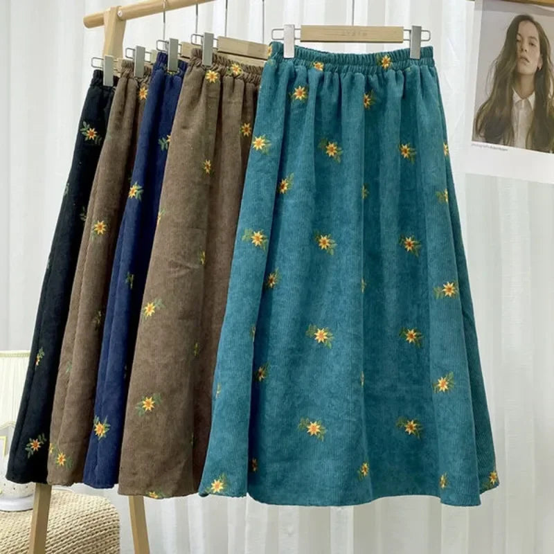 Pleasant Prints Corduroy Skirts