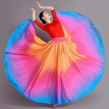 Dancing Skirt: Ball Room Ballet Cultural Performance Costume Skirt