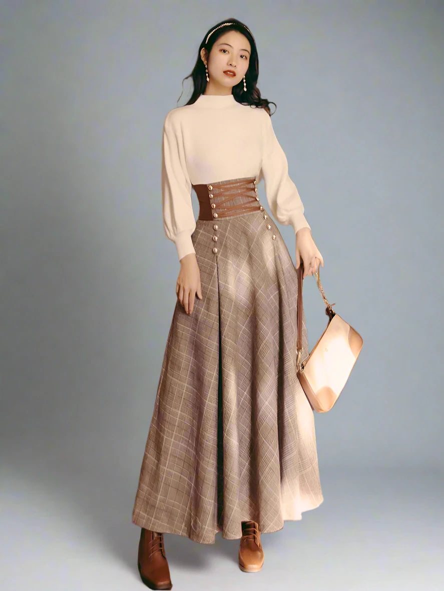 Vintage Inspired Empire Waist Skirt