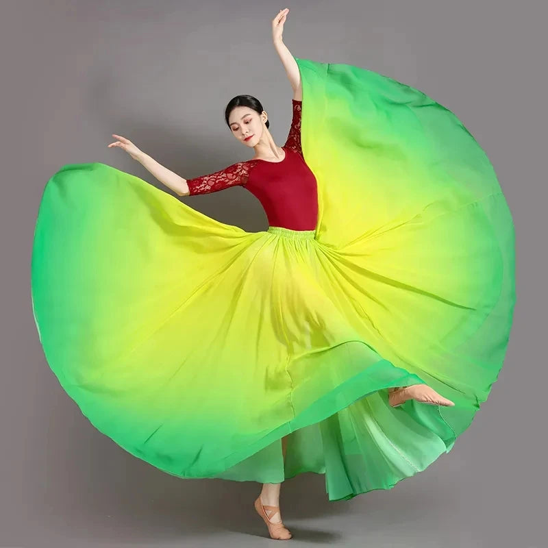 Dancing Skirt: Ball Room Ballet Cultural Performance Costume Skirt