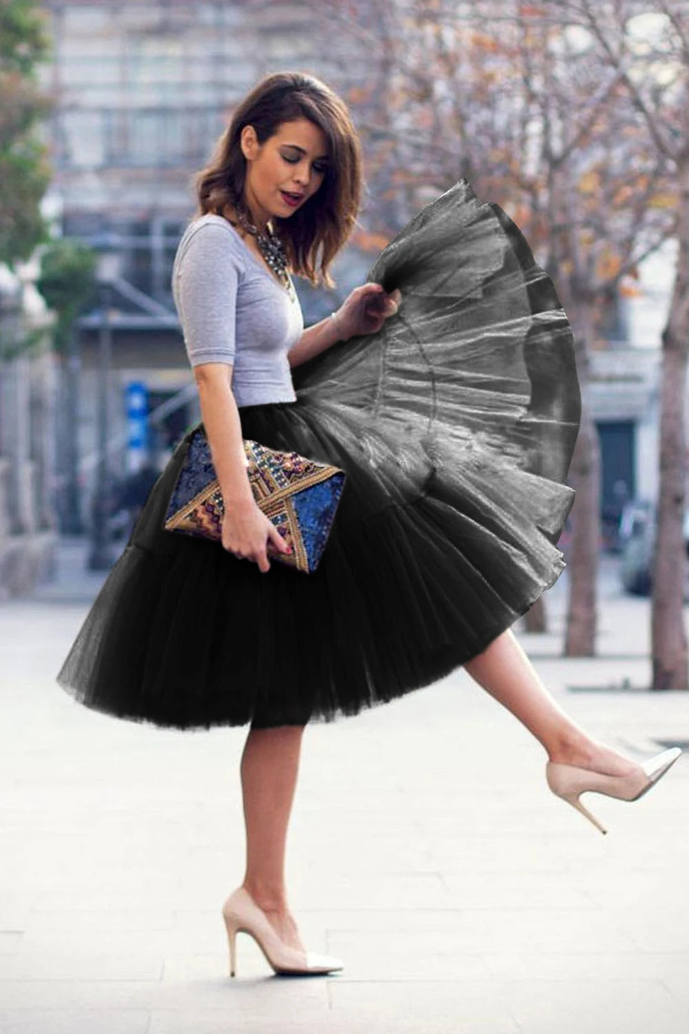 Petticoat Style Tulle Skirt