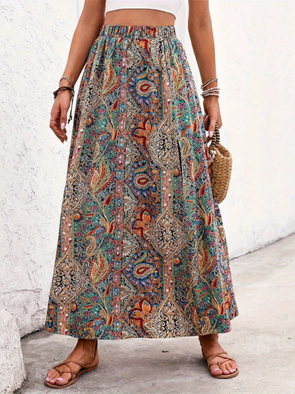 Classic Good Vibes Paisley Skirt