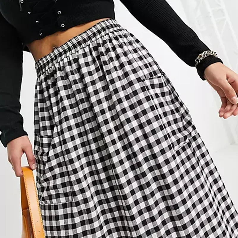 The Checker Board Skirt upto 8X Plus