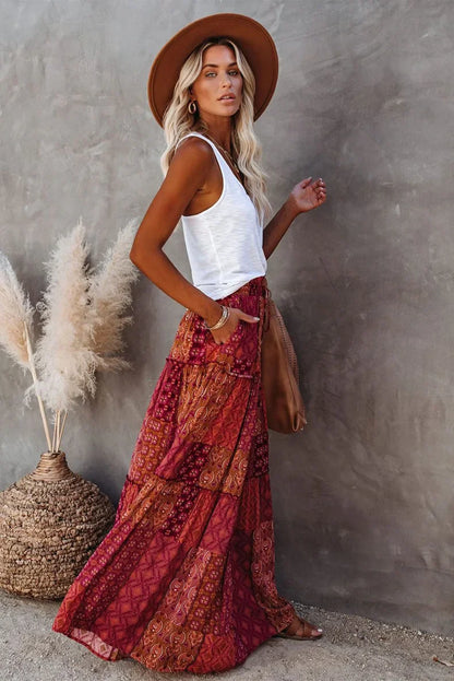 The Style Prints:  Ethnic Aztec Geometric Skirts