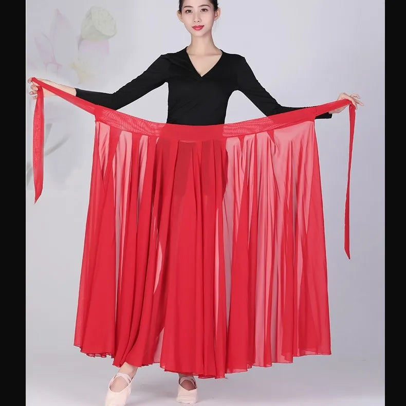 Performance Chiffon Wrap Skirt