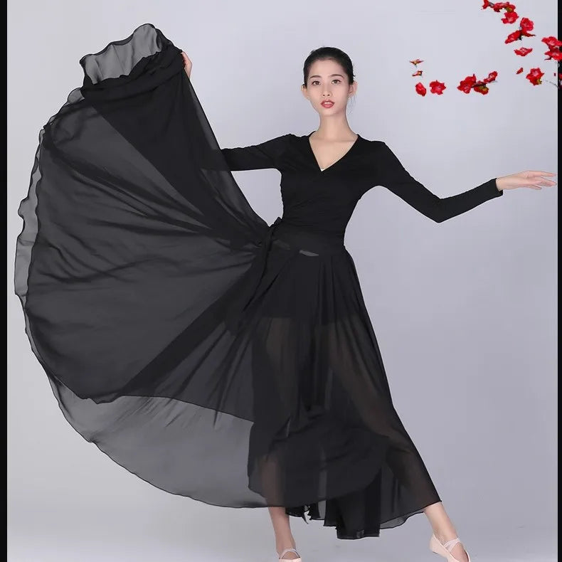 Performance Chiffon Wrap Skirt