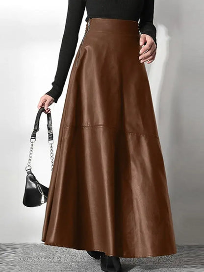 Leather Maxi Skirt