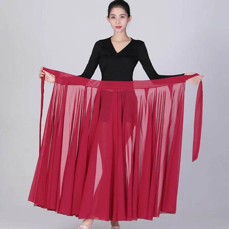 Performance Chiffon Wrap Skirt