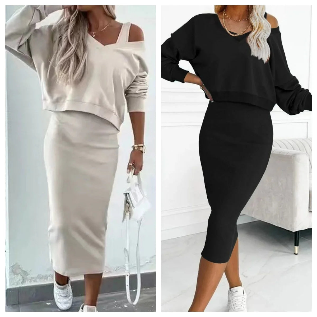 Cozy Off Shoulder 2 PC