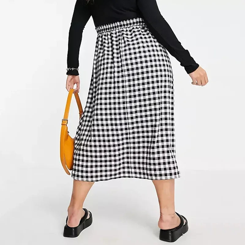 The Checker Board Skirt upto 8X Plus