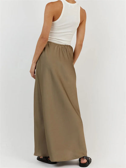 Sleek Sophisticated Silky Skirt