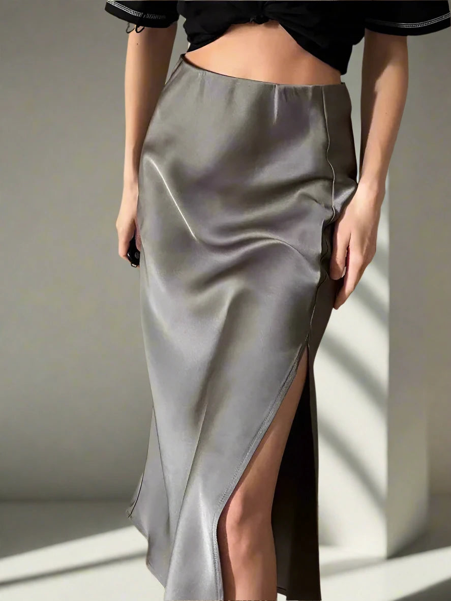 Sophisticated Fashion Satin Skirt