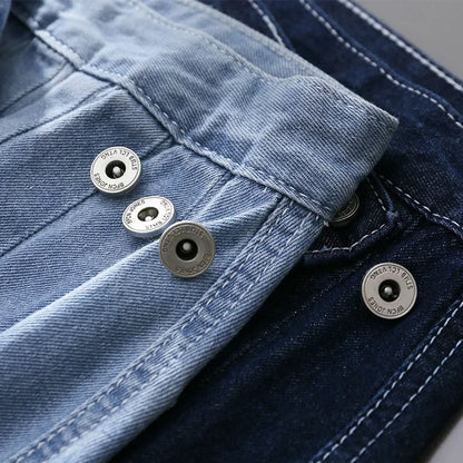 Cross Button Stylish Jean Skirt