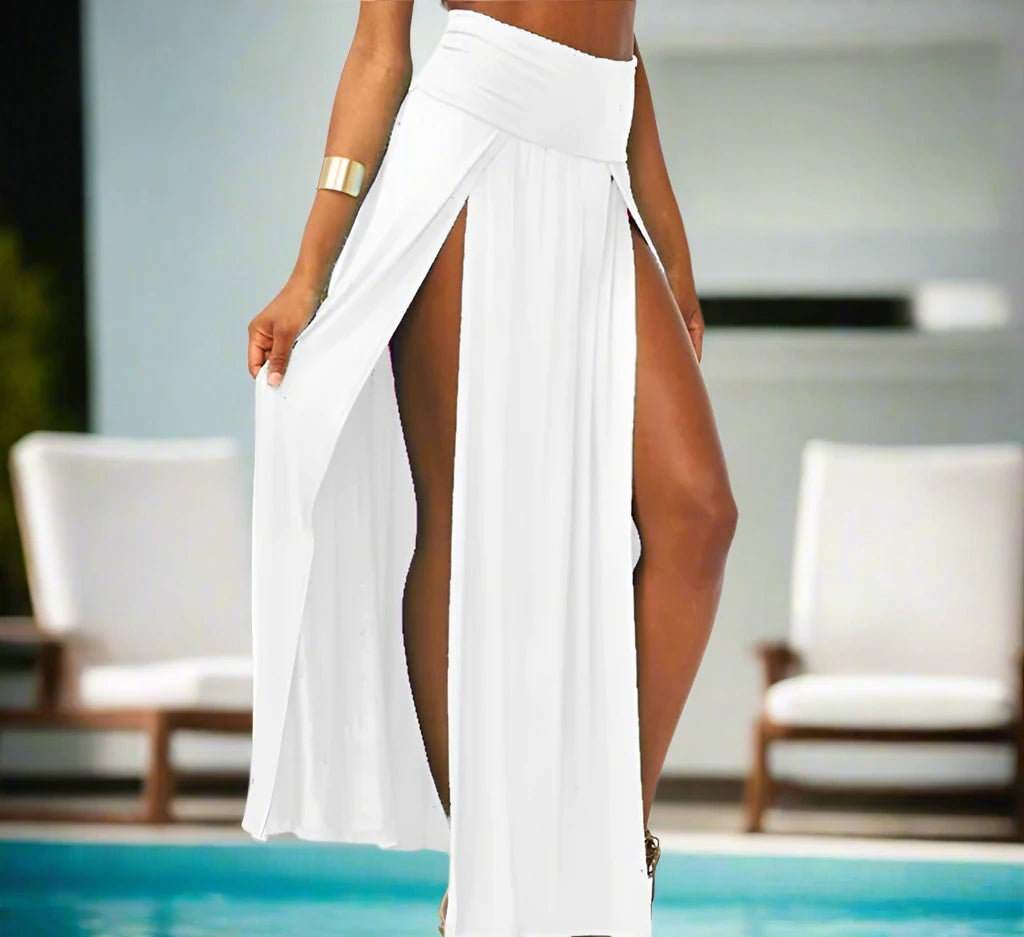 Women Skirt Coverup with Slit