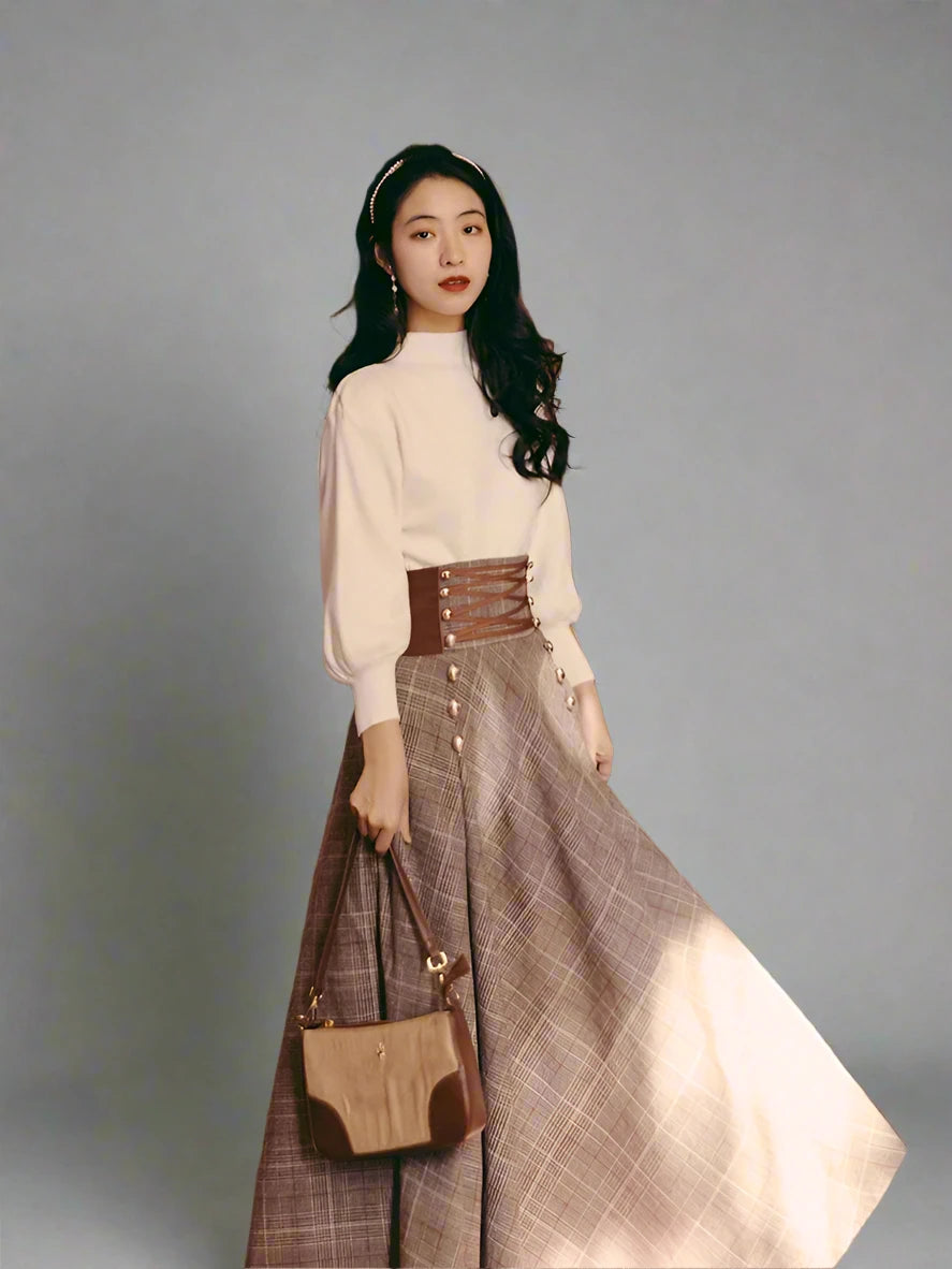 Vintage Inspired Empire Waist Skirt