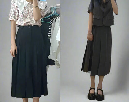 Sleek Pleated Skirt