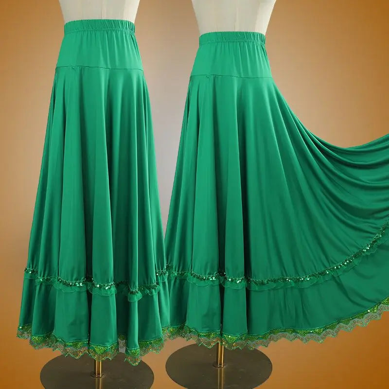 Dancing Skirt: Ballet Ballroom Cultural Performance Costume Skirt