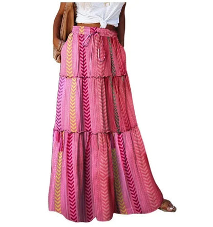 The Style Prints:  Ethnic Aztec Geometric Skirts