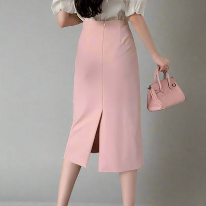 Elegant High Waist Skirt