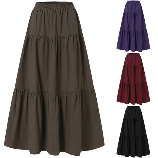 Simple Basic Ruffled Skirt