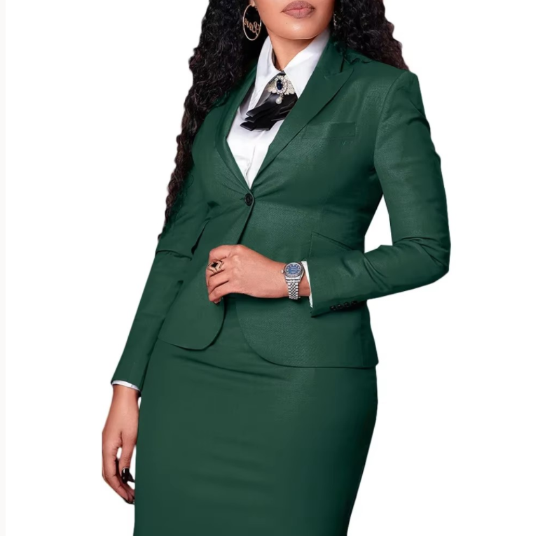 Business Suit 101: Blazer and Skirt Set