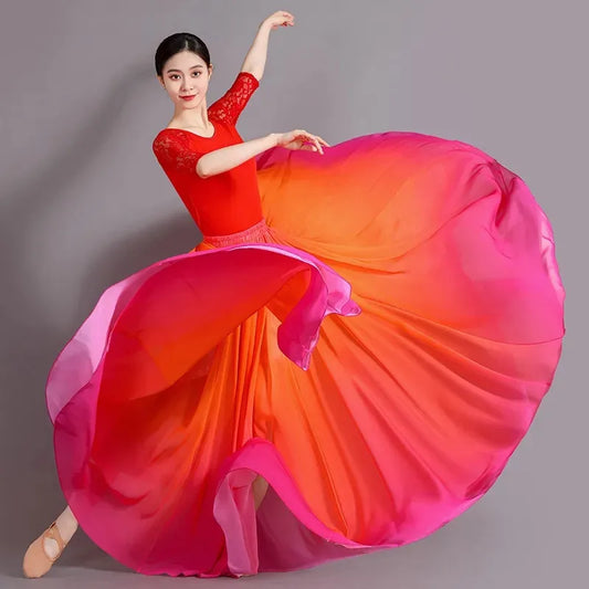 Dancing Skirt: Ball Room Ballet Cultural Performance Costume Skirt