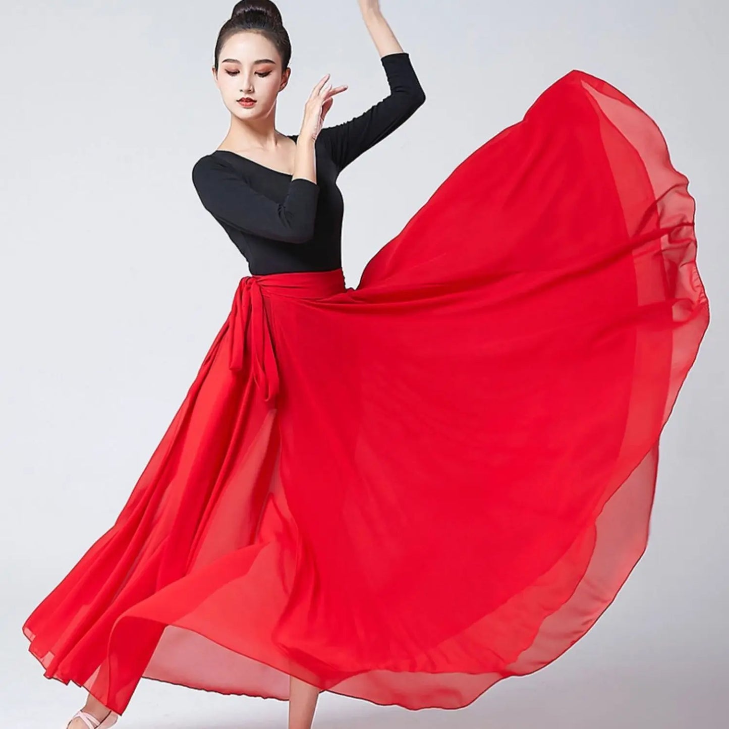 Performance Chiffon Wrap Skirt