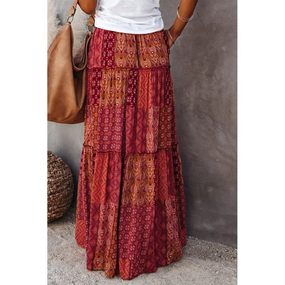 The Style Prints:  Ethnic Aztec Geometric Skirts