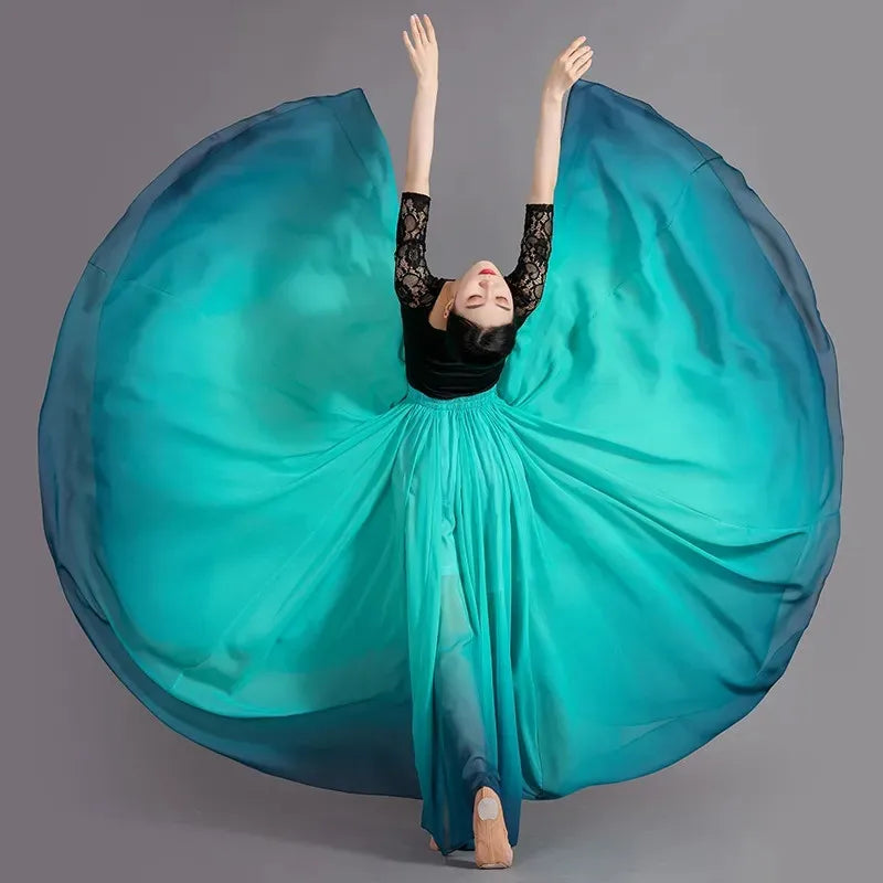 Dancing Skirt: Ball Room Ballet Cultural Performance Costume Skirt