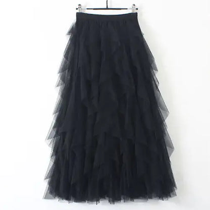 Tousled Layered Skirt