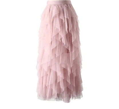 Tousled Layered Skirt