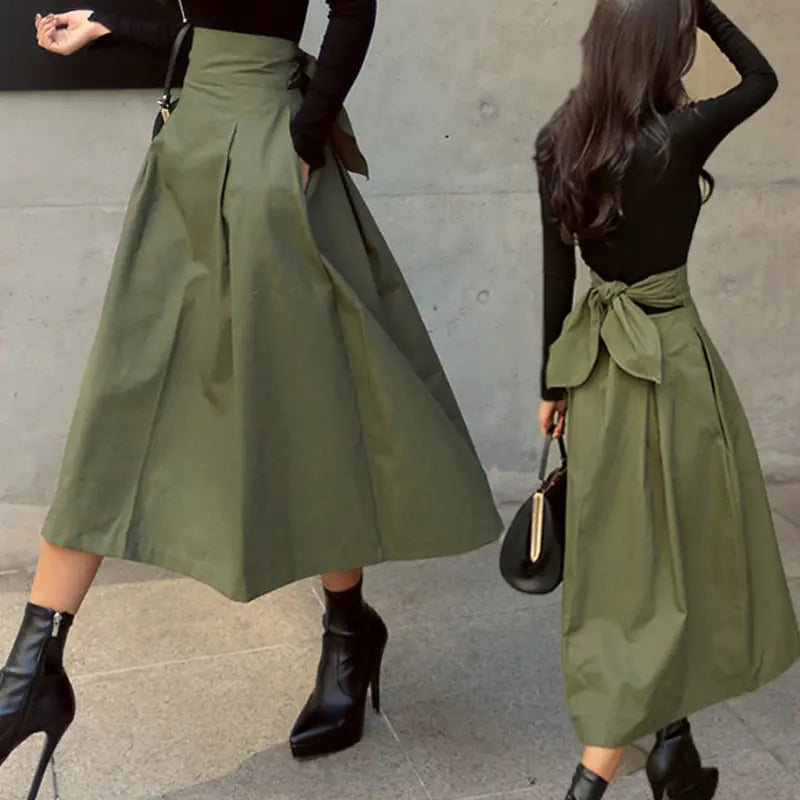 Elegant High Waist Make a Statement Skirt