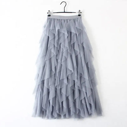 Tousled Layered Skirt