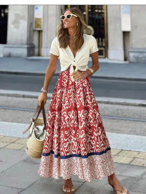 Floral Multi Prints Skirt